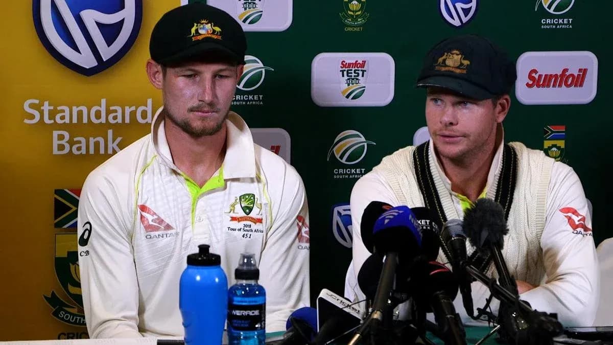 Joueurs australiens lors d'une conférence de presse