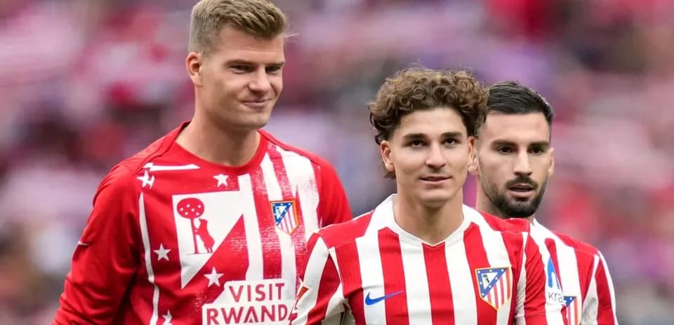 Trois joueurs d'Atlético Madrid sur le terrain