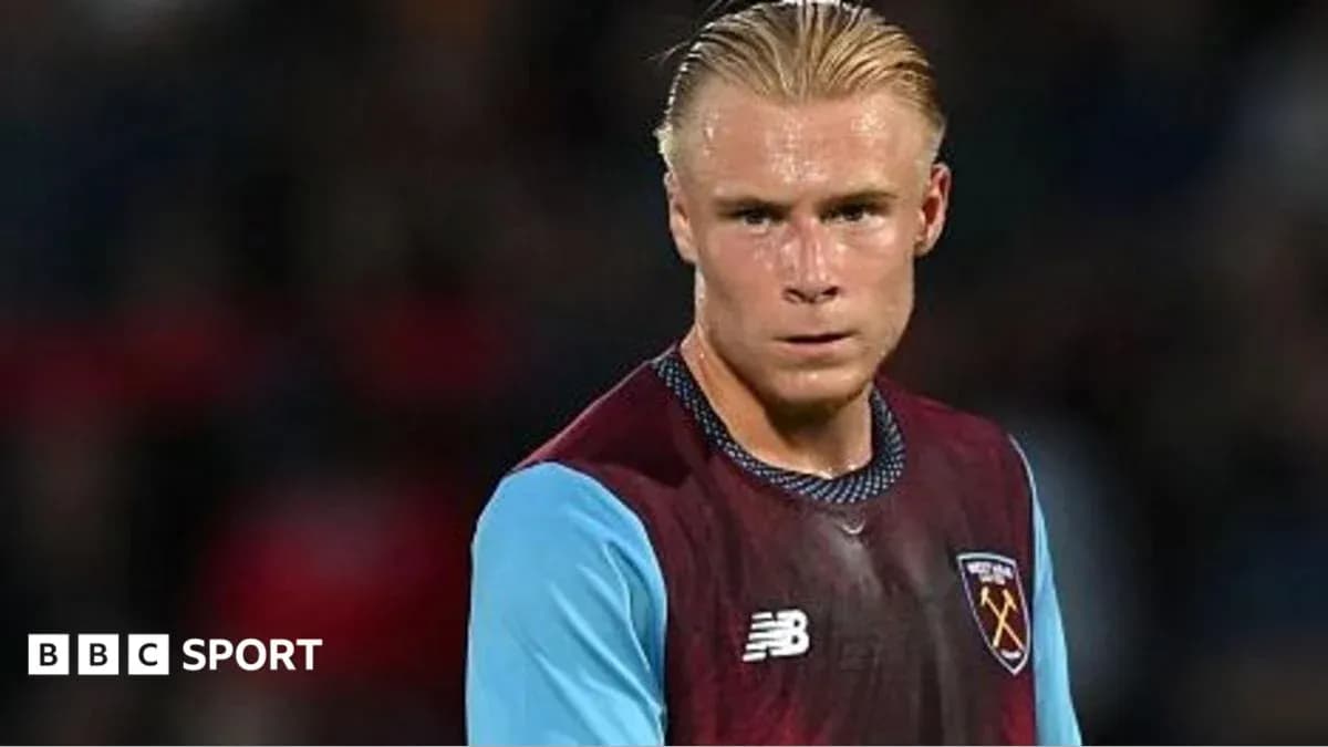 Joueur de West Ham en action sur le terrain