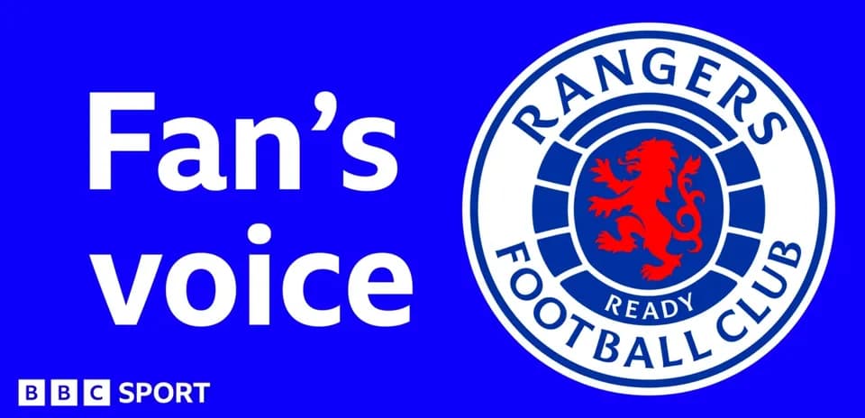 Logo de Rangers Football Club avec texte Fan's voice