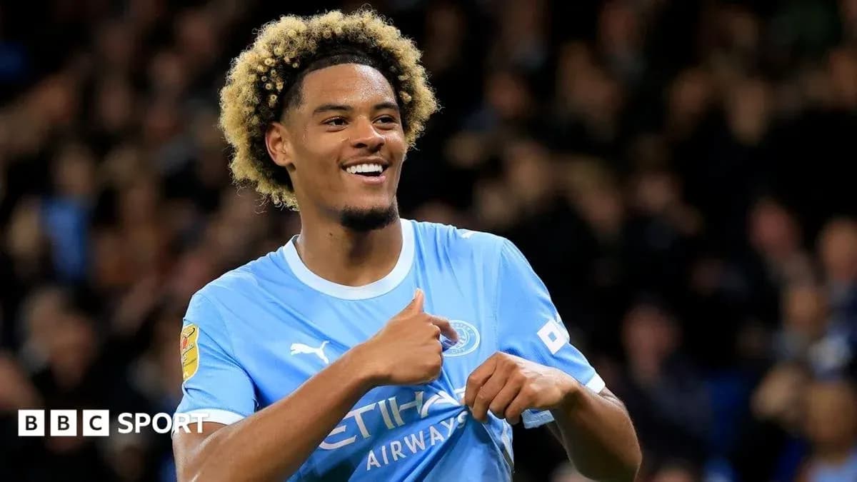 Joueur de Manchester City célébrant un but
