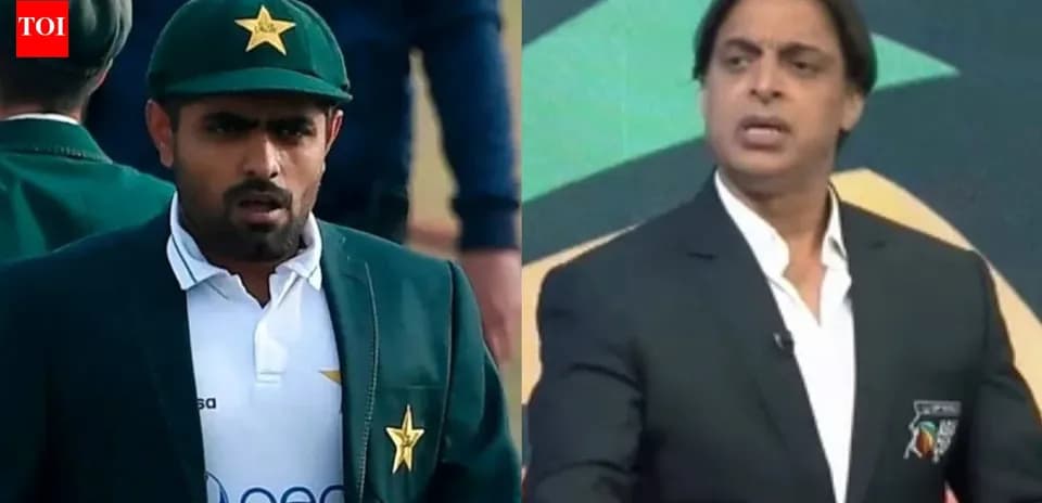 Babar Azam and Shoaib Akhtar during analysis segment