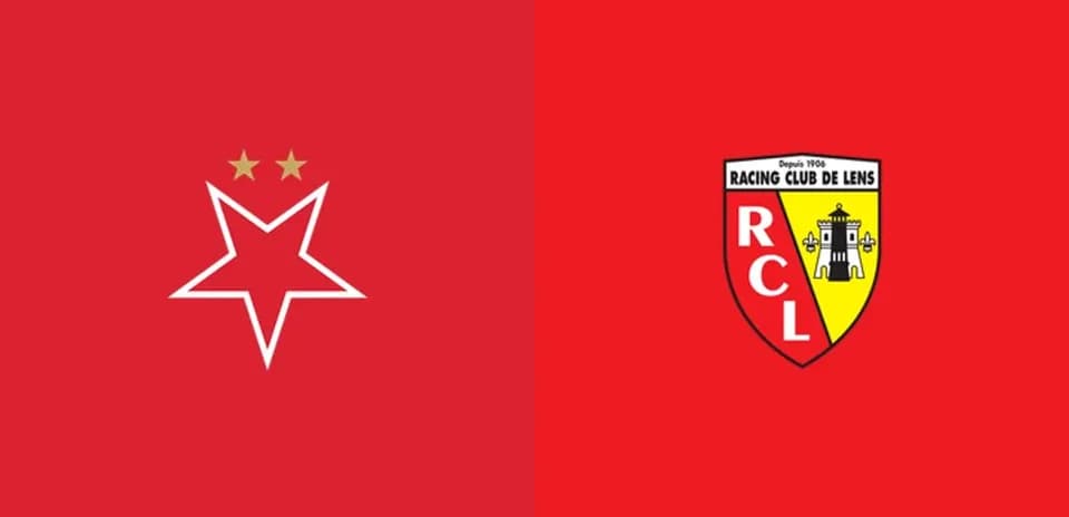 Logos de l'Étoile Rouge de Belgrade et du RC Lens