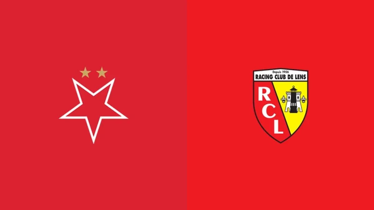 Logos de l'Étoile Rouge de Belgrade et du RC Lens