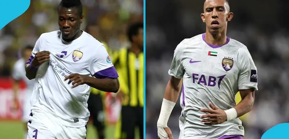 Deux joueurs d'Al Ain FC en action sur le terrain
