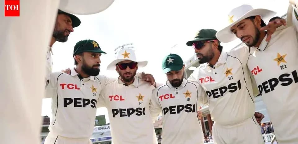 Équipe du Pakistan en cercle avant le match