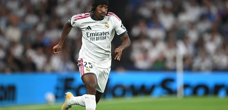 Joueur de Real Madrid en action sur le terrain