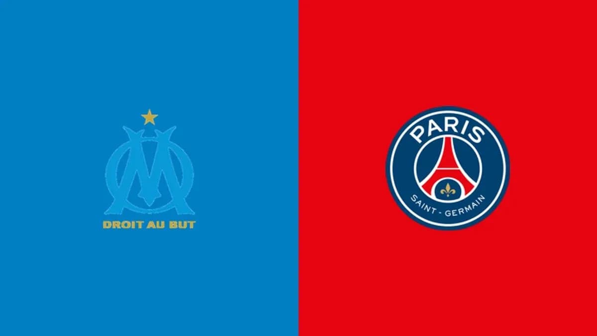 Logos de l'Olympique de Marseille et du PSG