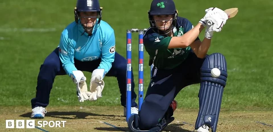 Batting player facing delivery with wicketkeeper behind