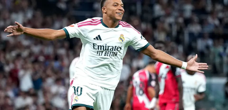 Joueur célébrant un but pour le Real Madrid