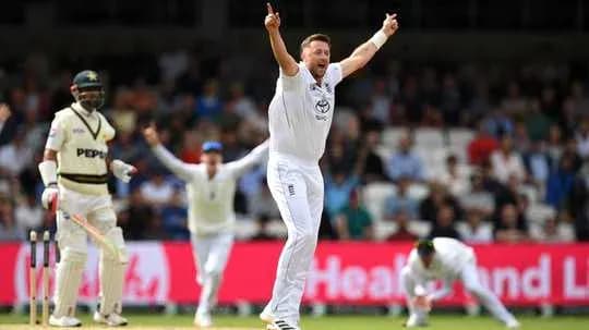 Bowler celebrating a wicket during cricket match