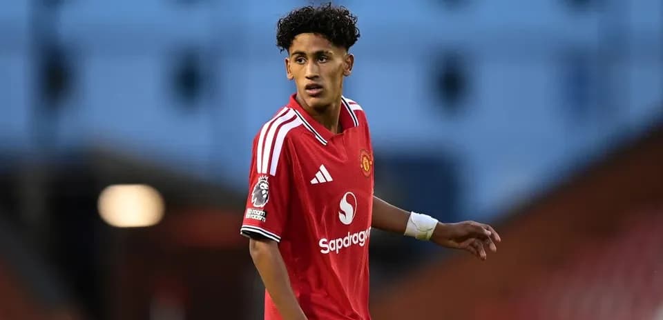 Joueur de Manchester United sur le terrain