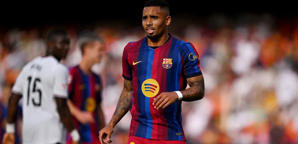 Joueur du FC Barcelone sur le terrain de match