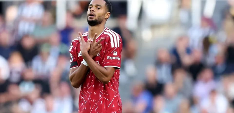 Joueur célébrant après un match de football