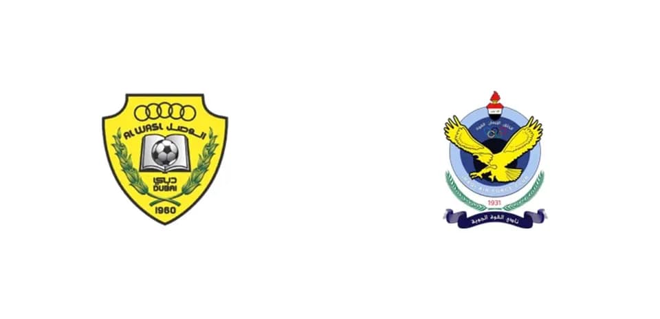 Logos des clubs Al Wasl et Al Quwa Al Jawiya