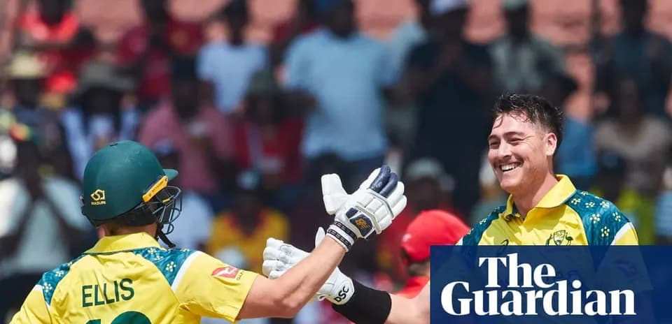 Joueurs australiens se félicitant lors d'un match
