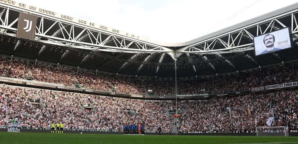 Supporters gathered at Allianz Stadium for match