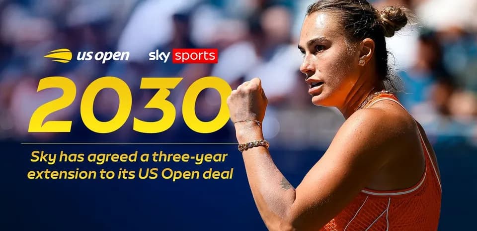 Joueuse célébrant un point lors de l'US Open