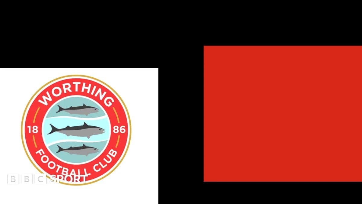 Logo du Worthing Football Club avec des requins