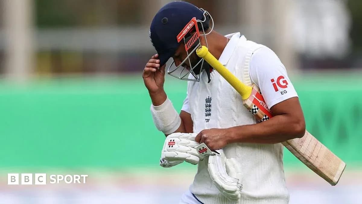 Joueur de cricket quittant le terrain après une sortie