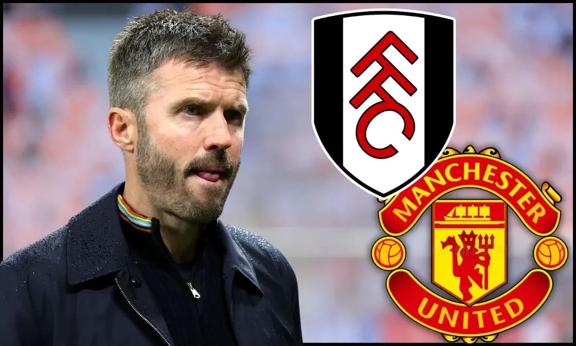 Entraîneur avec logos de Fulham et Manchester United