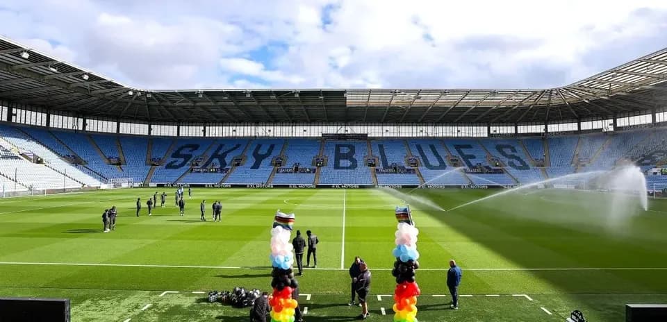 Stade de Coventry avant le match