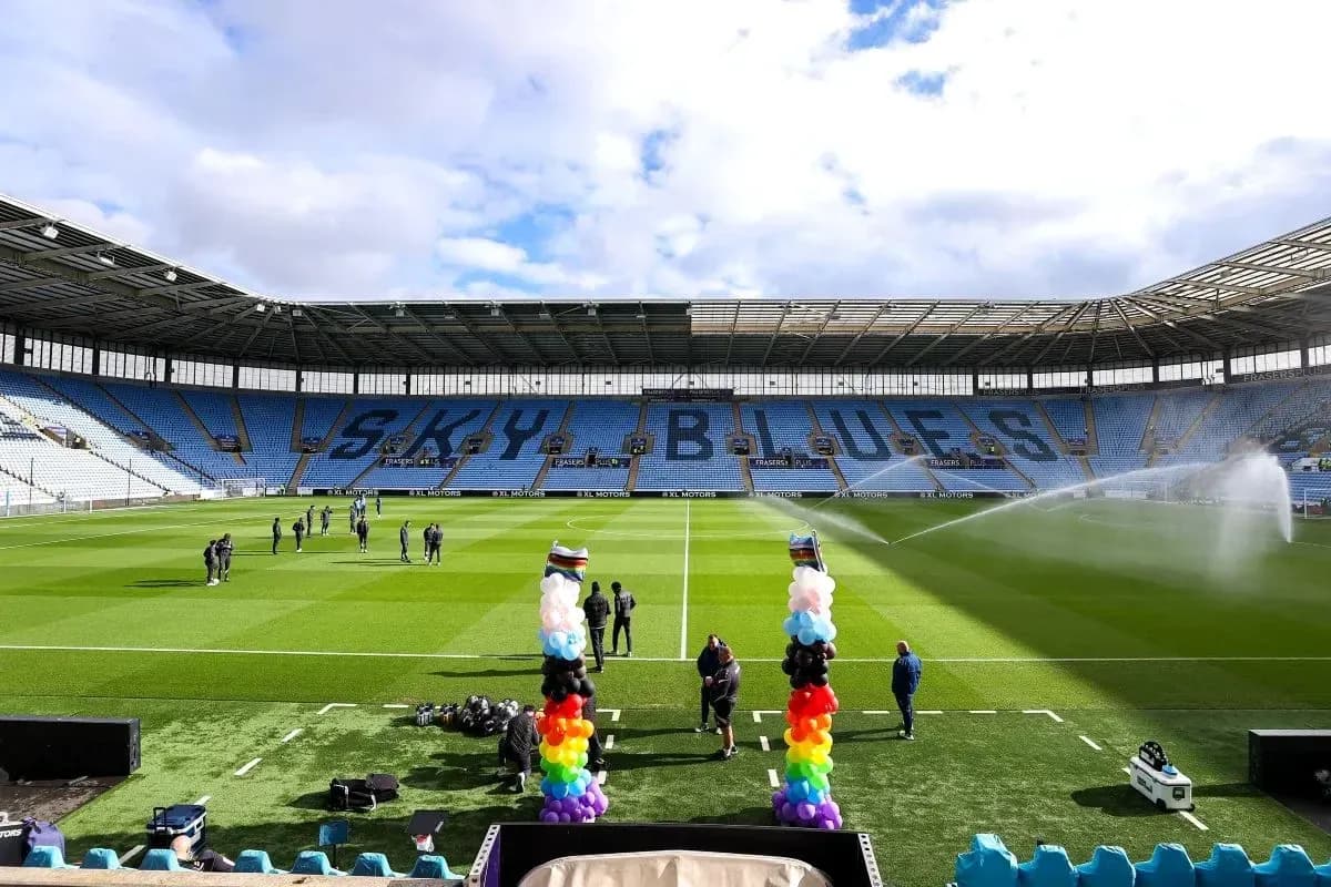 Stade de Coventry avant le match