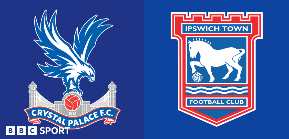 Logos de Crystal Palace et Ipswich Town