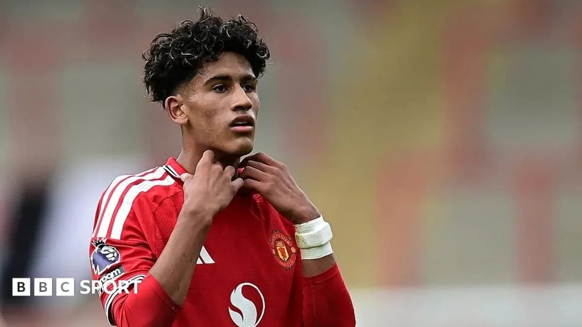 Joueur de Manchester United en action sur le terrain