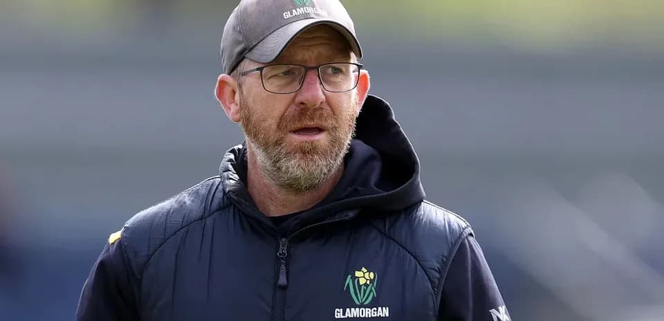 Entraîneur de Glamorgan sur le terrain d'entraînement