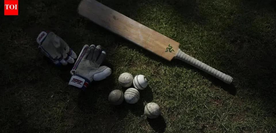 Bat, gloves, and balls on grassy field