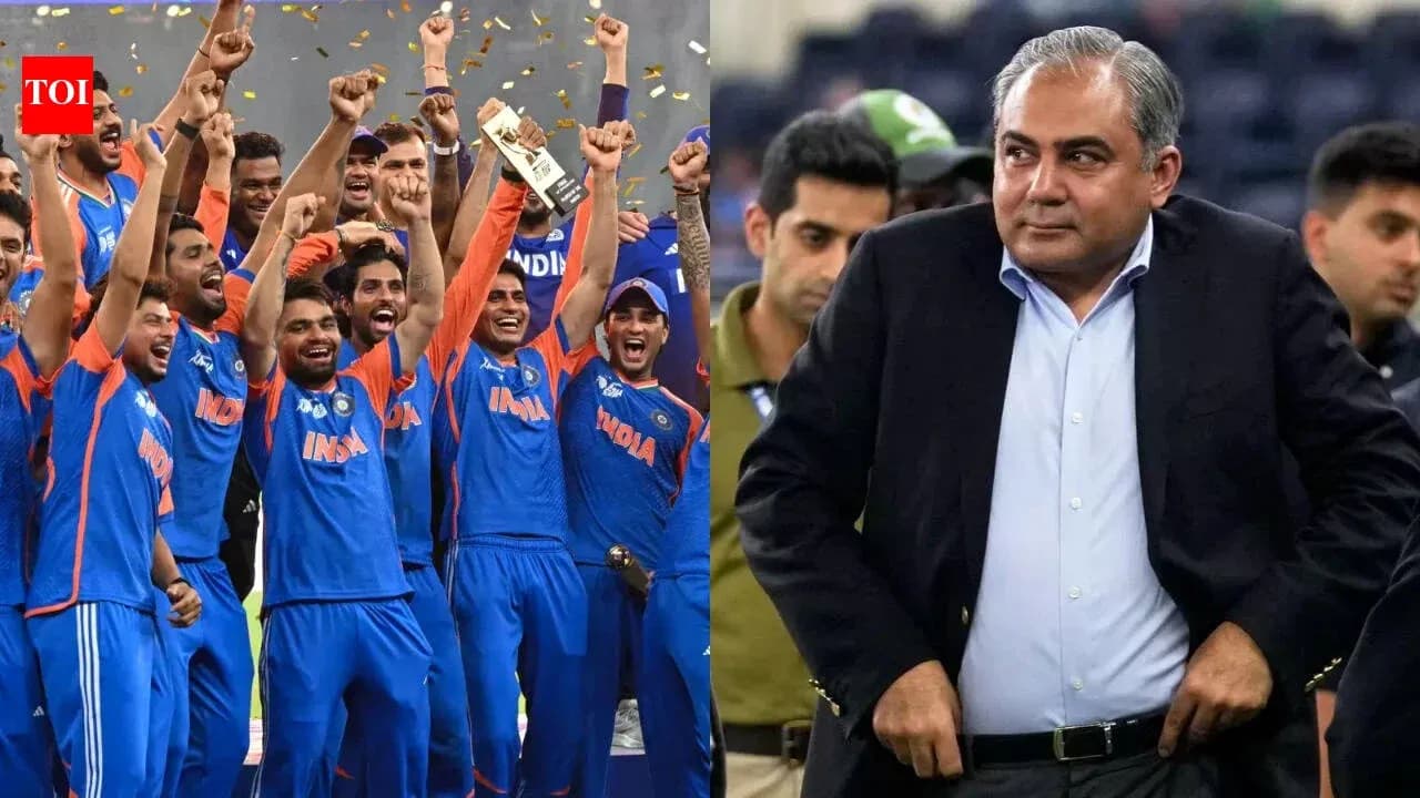 Équipe indienne célébrant une victoire avec un trophée