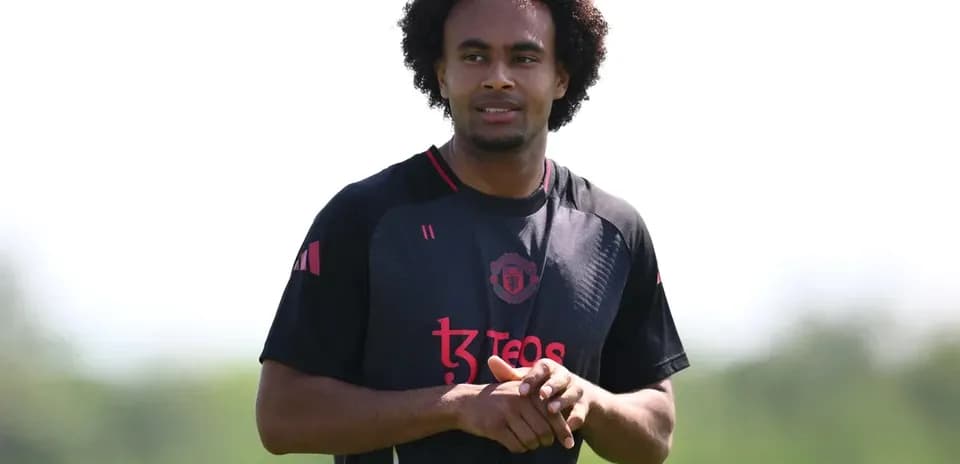 Joueur de Manchester United lors d'une séance d'entraînement