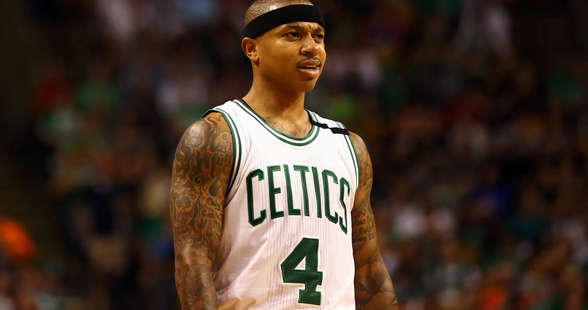 Joueur des Celtics sur le terrain pendant un match