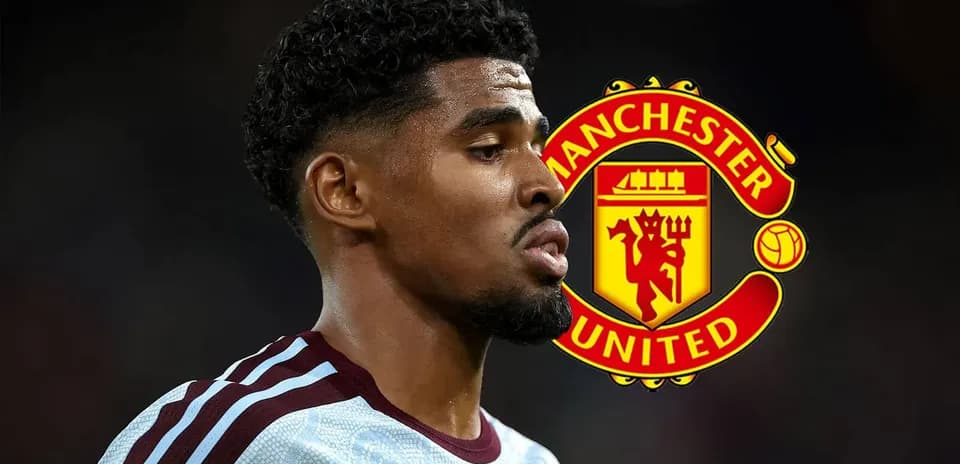 Joueur de Manchester United avec logo du club