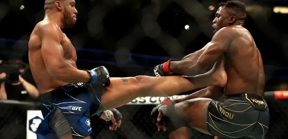 Deux combattants s'affrontant dans l'octogone UFC