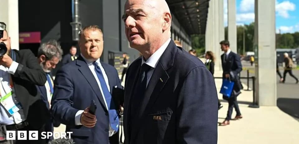 Gianni Infantino parlant lors d'un événement FIFA