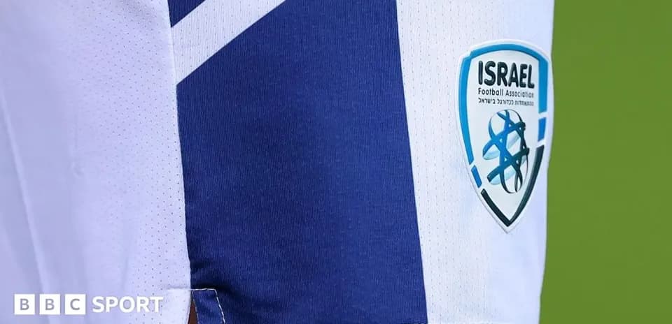Logo de l'Association de football d'Israël sur maillot
