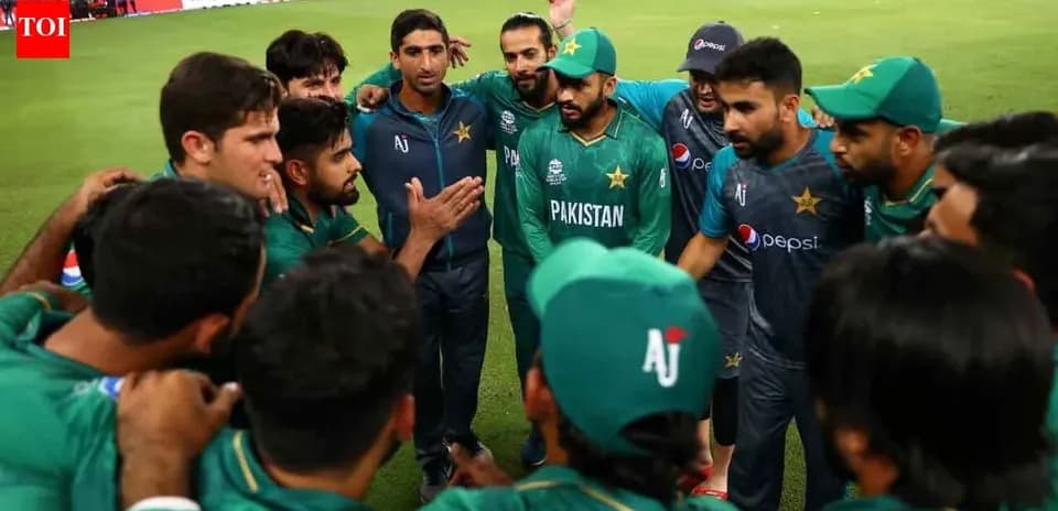 Équipe du Pakistan en discussion avant un match