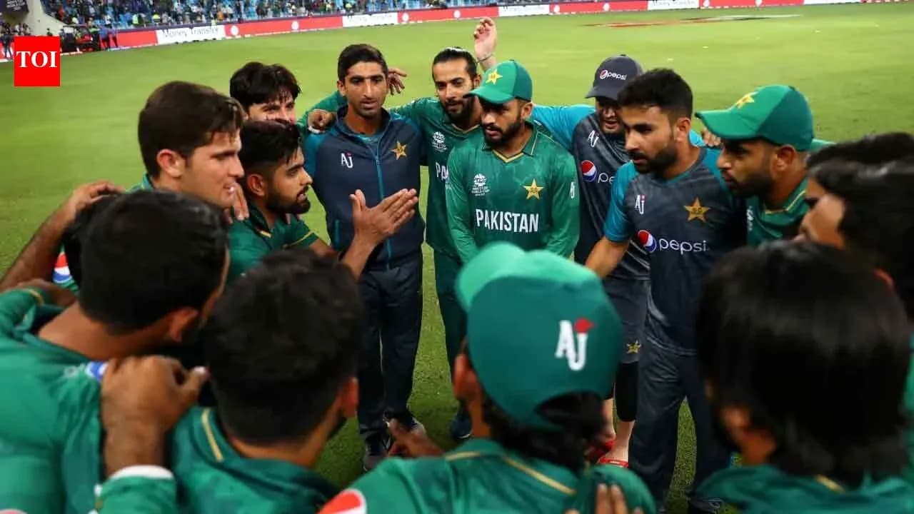 Équipe du Pakistan en discussion avant un match