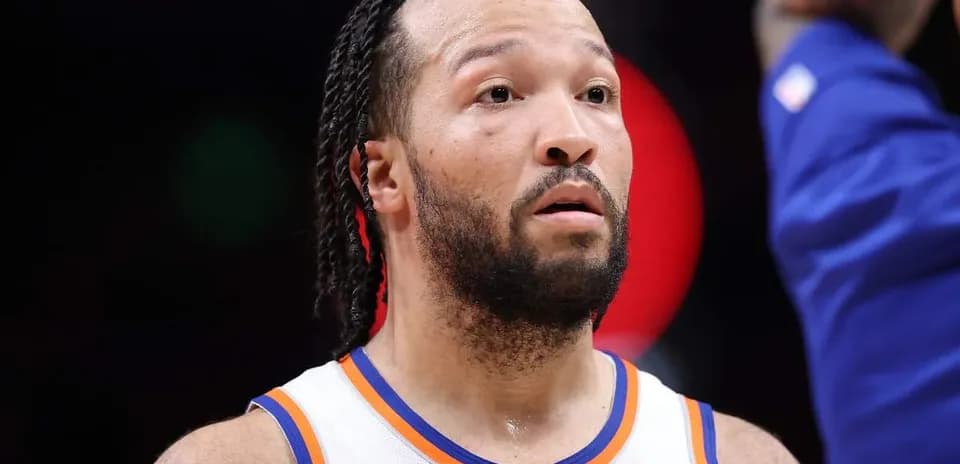 Joueur des Knicks pendant un match de basketball