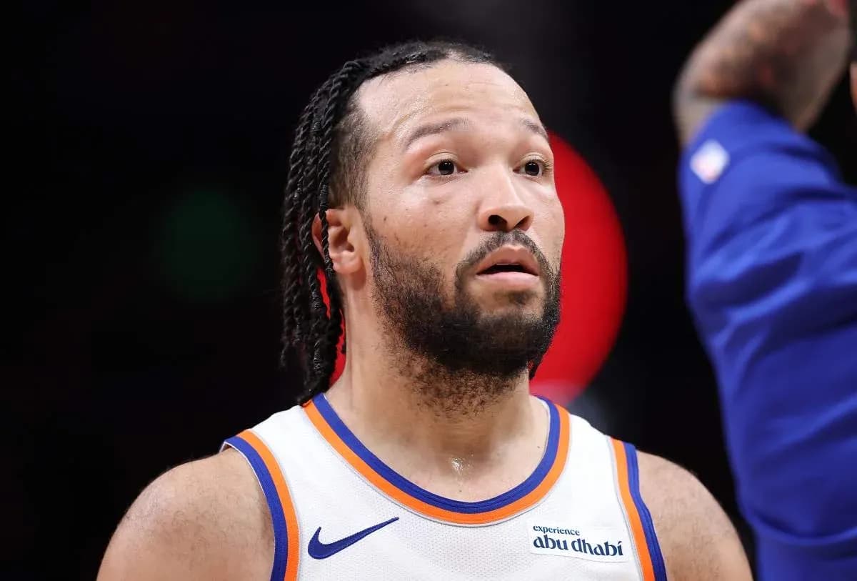 Joueur des Knicks pendant un match de basketball
