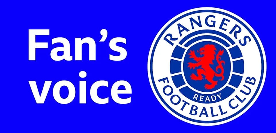 Logo des Rangers Football Club avec texte Fan's voice