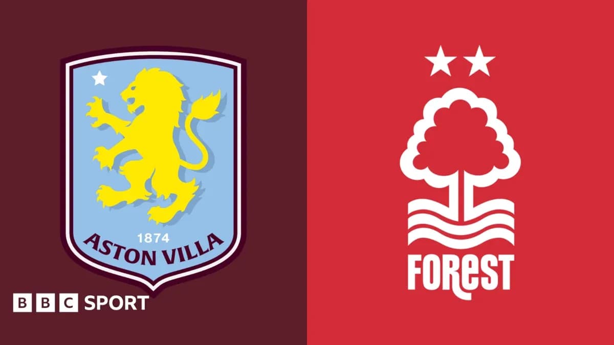 Logos d'Aston Villa et de Nottingham Forest Logos d'Aston Villa et de Nottingham Forest