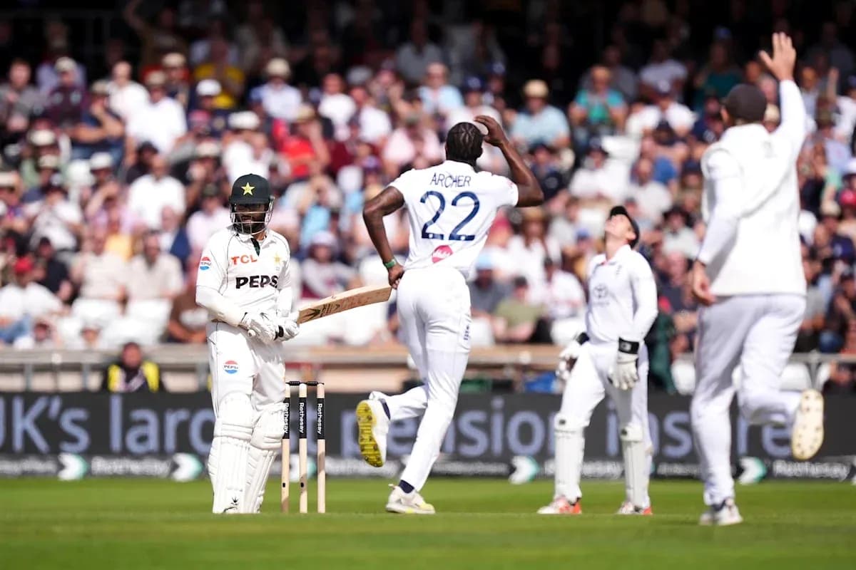 Bowler celebrating after dismissing batsman during match Bowler celebrating after dismissing batsman during match