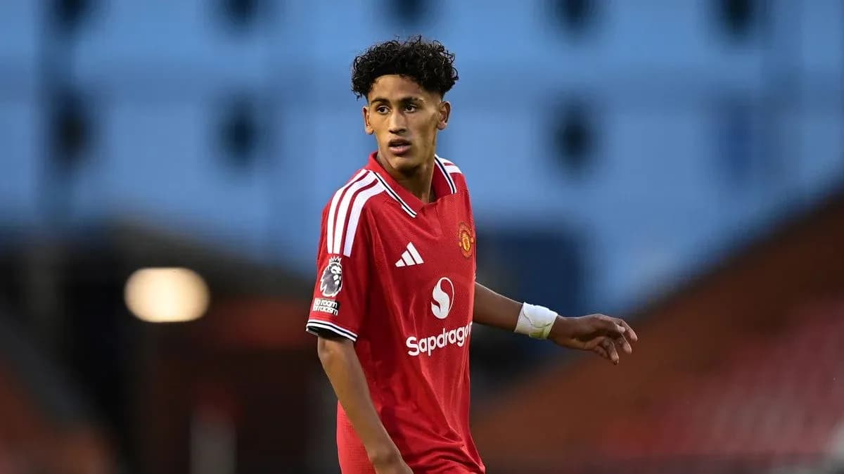 Joueur de Manchester United sur le terrain Joueur de Manchester United sur le terrain