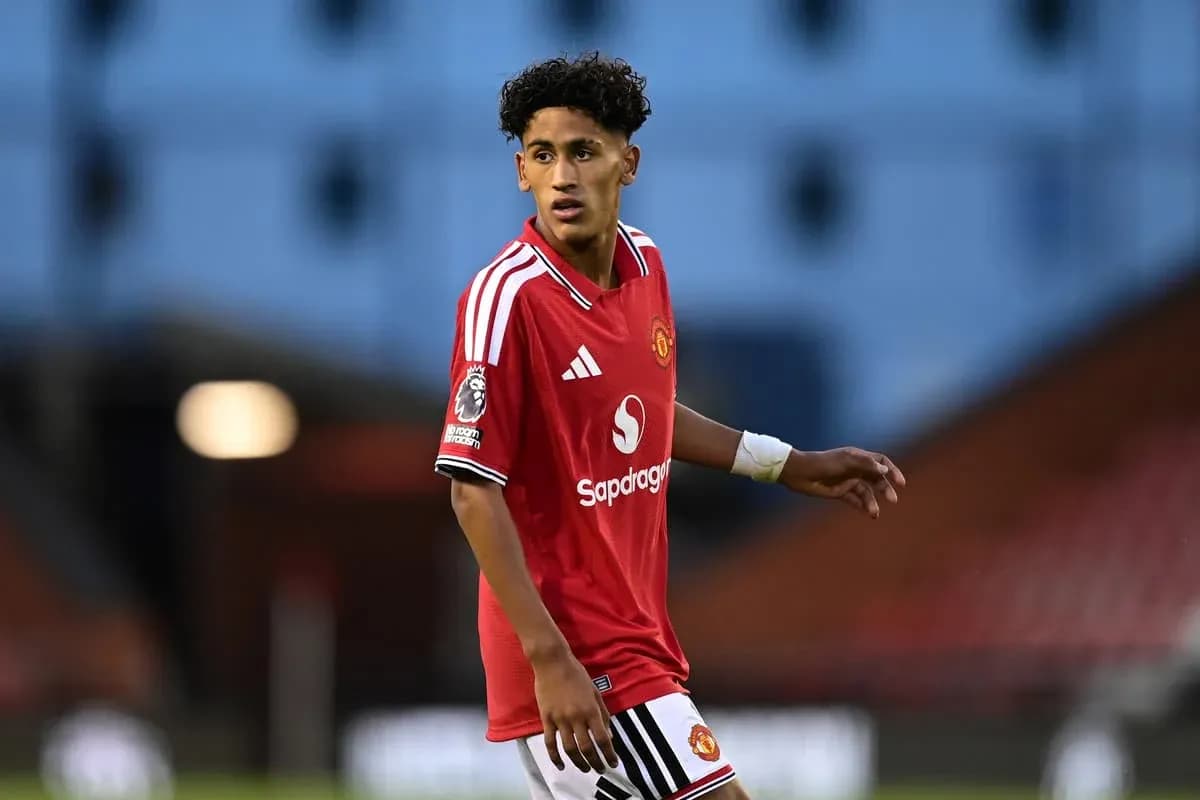 Joueur de Manchester United sur le terrain Joueur de Manchester United sur le terrain