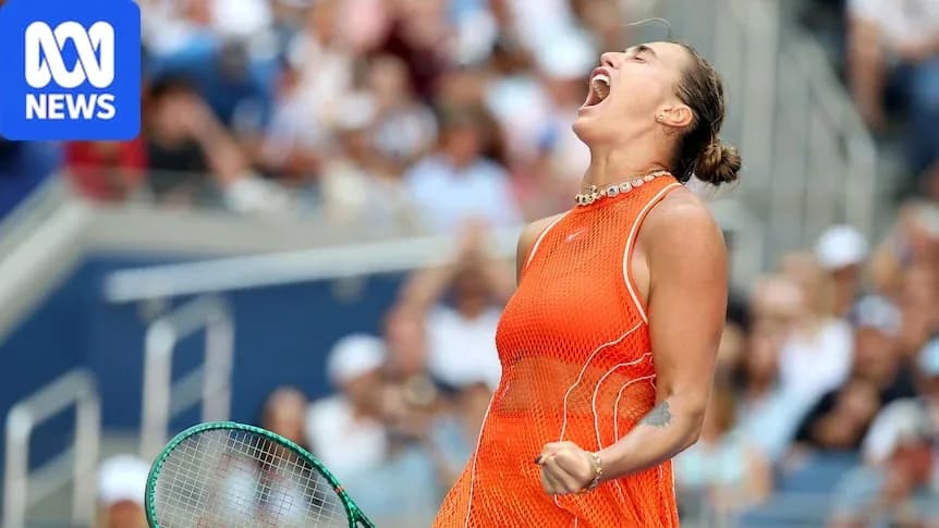 Joueuse de tennis célébrant un point gagné Joueuse de tennis célébrant un point gagné