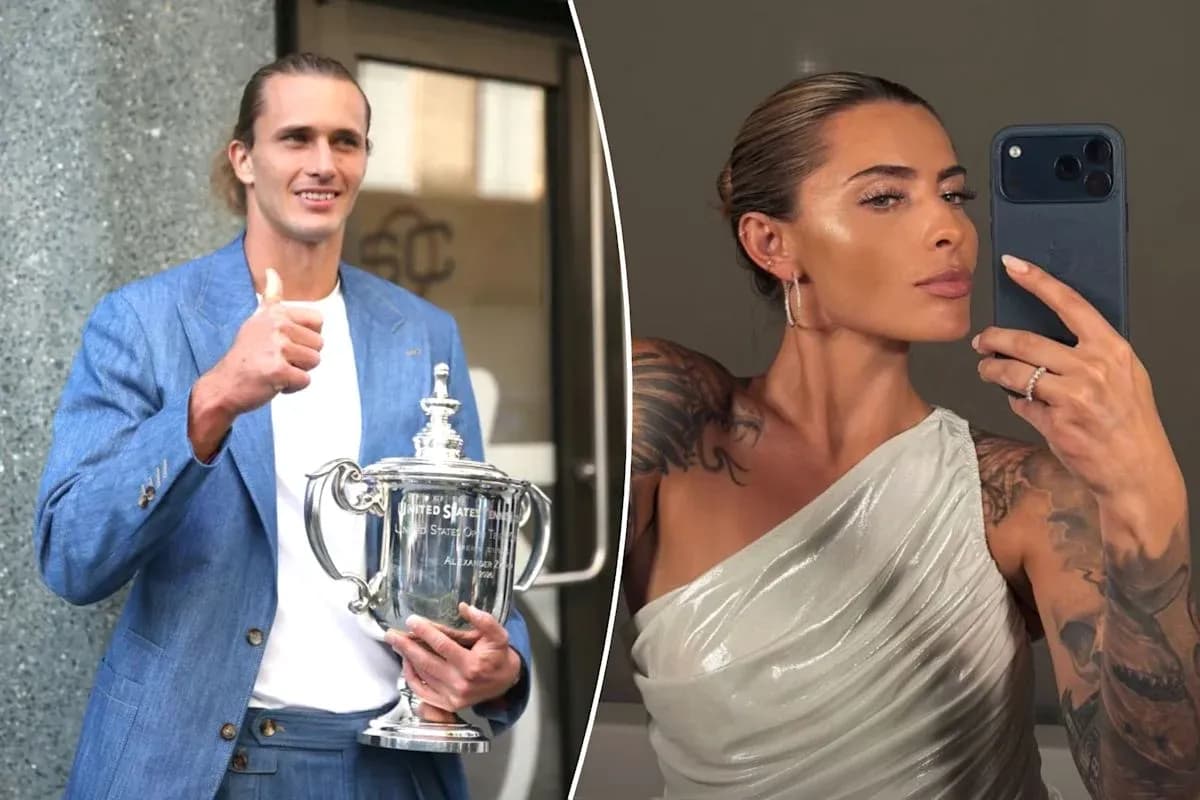 Joueur tenant un trophée, femme prenant un selfie Joueur tenant un trophée, femme prenant un selfie