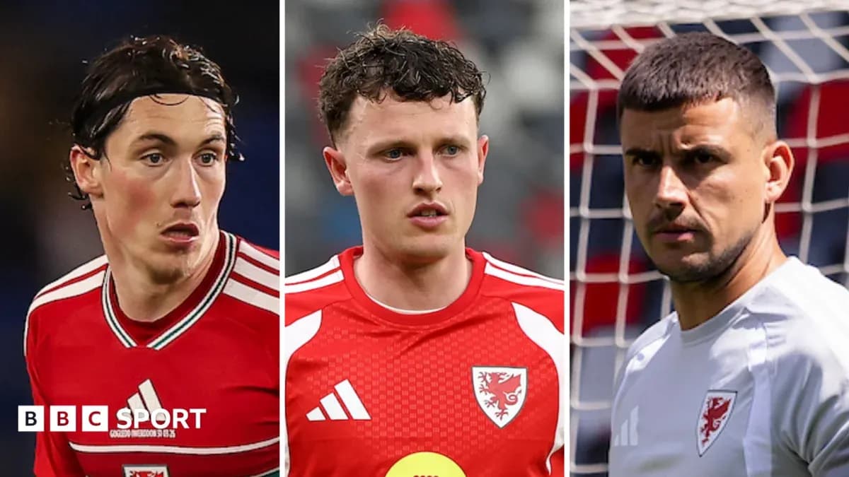 Trois joueurs gallois en tenue de match Trois joueurs gallois en tenue de match